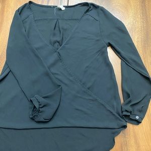 Black long sleeve dress shirt